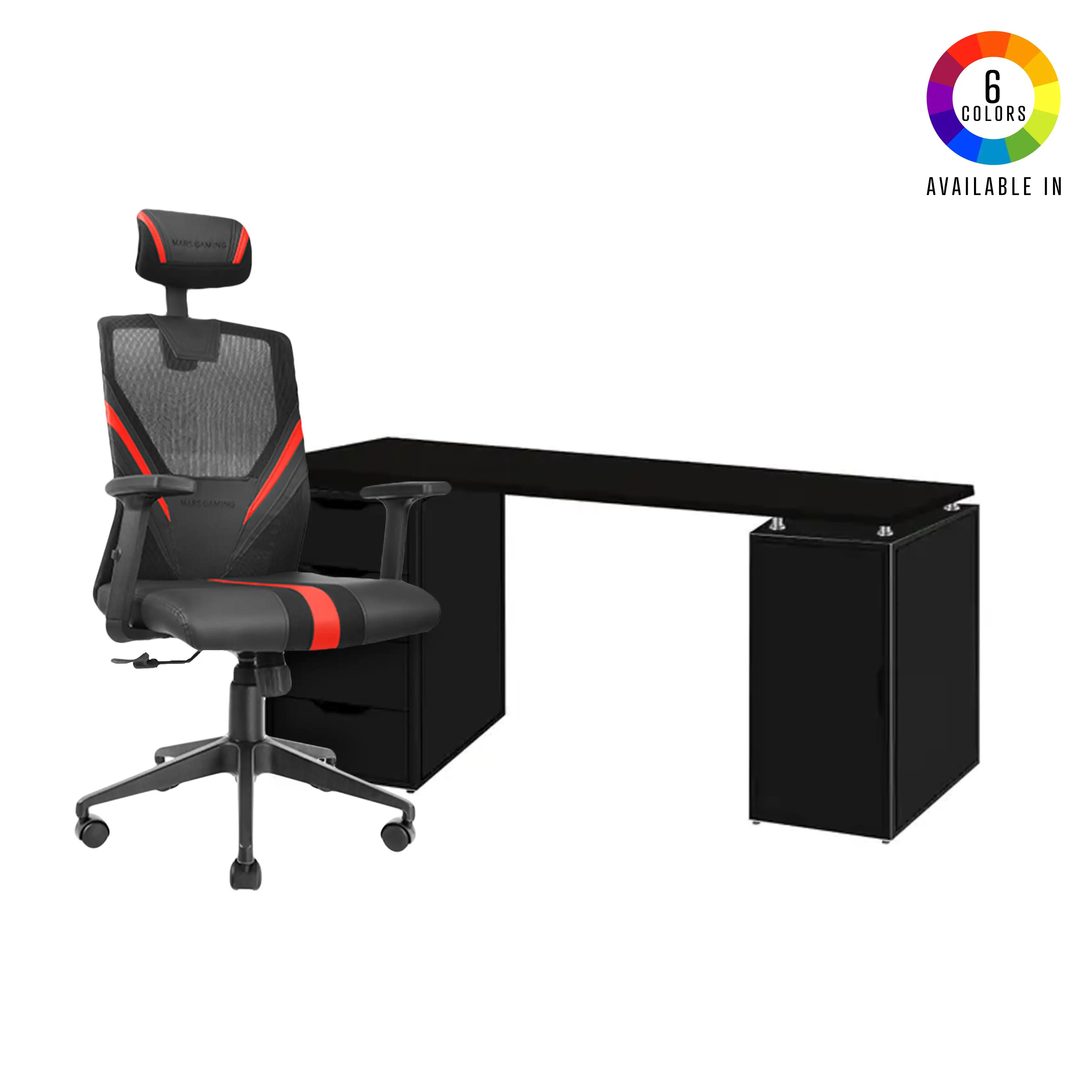 Pack Bureau Pc V1 [150x70] X CHAISE MARS GAMING MGC-ERGO RED